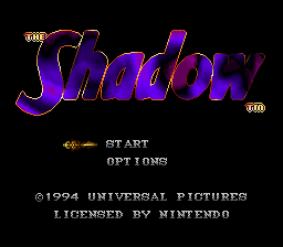 The Shadow Title Screen